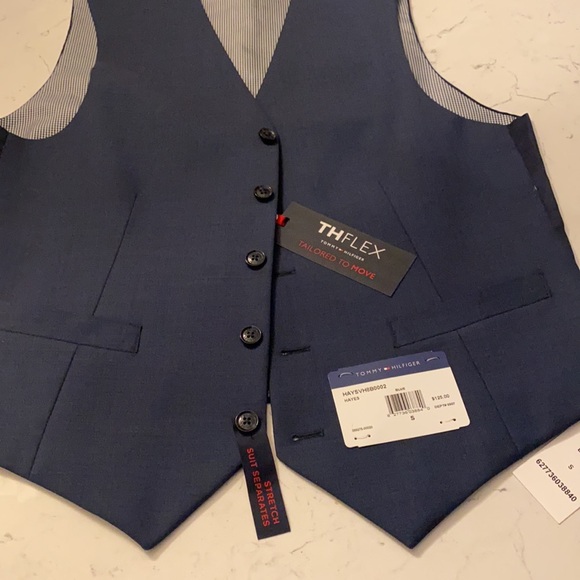 Tommy Hilfiger Navy Blue Vest - TH Flex - Picture 4 of 5